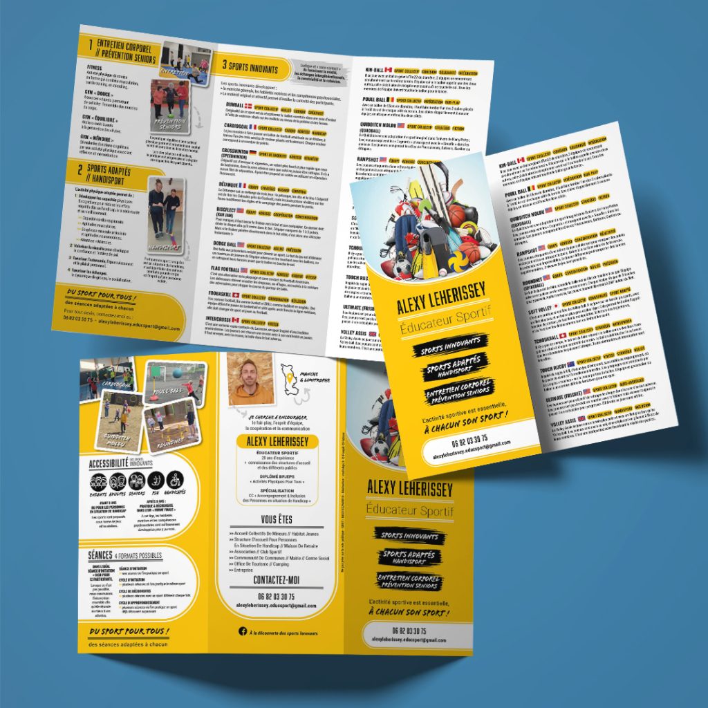 3 volets mise en page